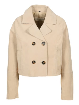 Foto van product FREAKY NATION Tussenjas ' Lederjacke ' beige / parelwit