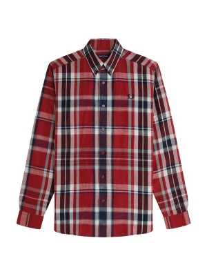 Foto van product Fred Perry Overhemd rood / zwart / natuurwit