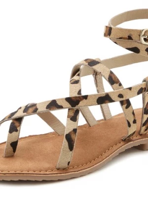 Foto van product FRENCH CONNECTION Teenslipper ombergrijs / cappuccino / zwart