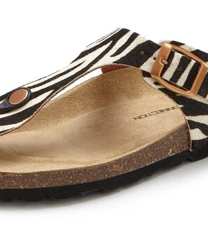 Foto van product FRENCH CONNECTION Teenslipper zwart / wit