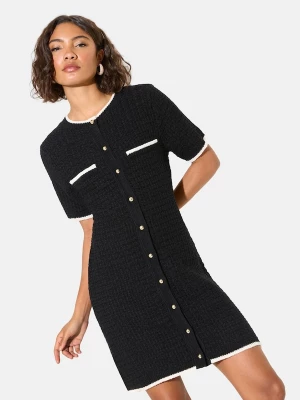 Foto van product Friends Like These Gebreide jurk zwart / wit