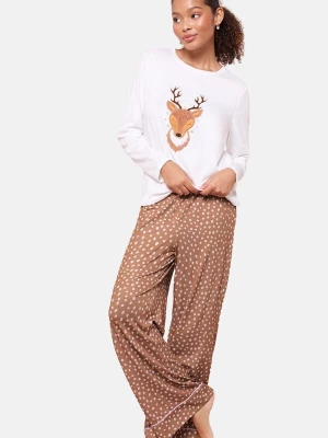 Foto van product Friends Like These Pyjama bruin / lichtbruin / wit