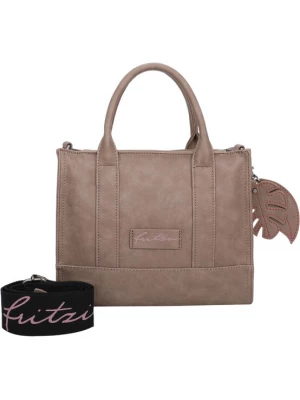 Foto van product Fritzi aus Preußen Handtas 'Eco Square' lichtbruin / zwart