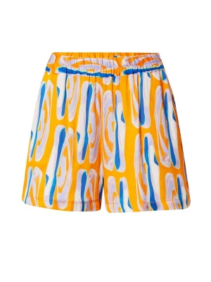 Foto van product FRNCH PARIS Broek 'ALOE' royal blue / koningsblauw / sering / mandarijn / wit