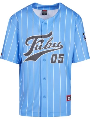 Foto van product FUBU Overhemd 'Fubu Varsity' lichtblauw / antraciet / wit