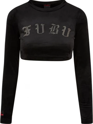 Foto van product FUBU Shirt 'Old English Rhinestone' zwart / zilver