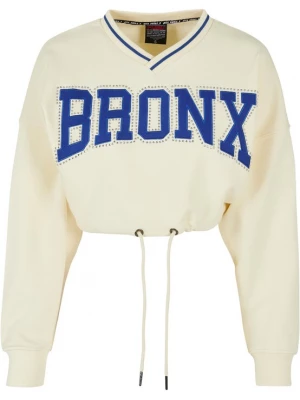 Foto van product FUBU Sweatshirt 'Crew Rhinestone' ultramarine blauw / zwart / wit / offwhite