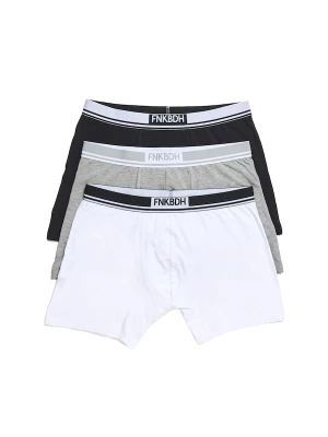 Foto van product Funky Buddha Boxershorts grijs / zwart / wit