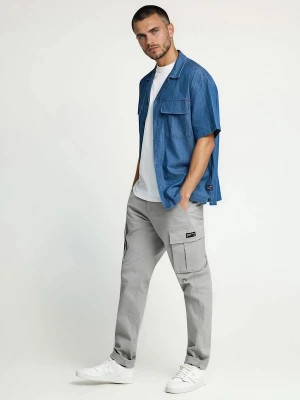 Foto van product Funky Buddha Cargobroek 'Das Wichtigste' grijs