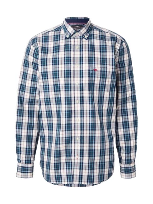 Foto van product FYNCH-HATTON Overhemd enziaan / donkerblauw / rood / wit