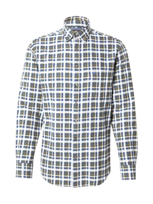 Foto van product FYNCH-HATTON Overhemd navy / donkergroen / wit