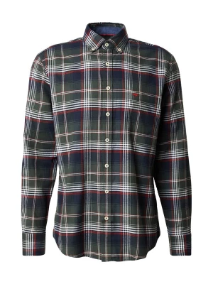 Foto van product FYNCH-HATTON Overhemd navy / olijfgroen / rood / wit