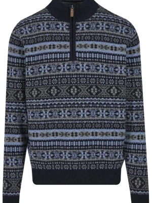 Foto van product FYNCH-HATTON Trui navy / saffier / grijs