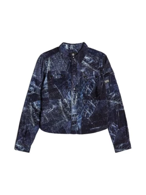 Foto van product G-STAR Blouse 'Print' nachtblauw / blauw denim / zwart / offwhite