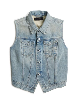 Foto van product G-STAR Bodywarmer 'Pitched Hem Slim Vest' blauw denim