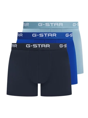 Foto van product G-STAR Boxershorts 'Ash' navy / kobaltblauw / lichtblauw / wit