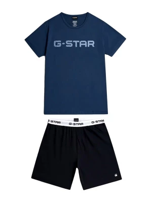 Foto van product G-STAR Pyjama kort donkerblauw / zwart / wit