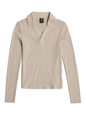 Foto van product G-STAR Shirt 'Polo Top Slim' donkerbeige