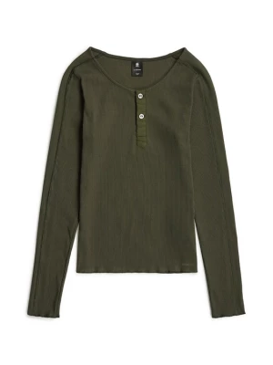 Foto van product G-STAR Shirt 'Slim Henley Long Sleeve' grijs