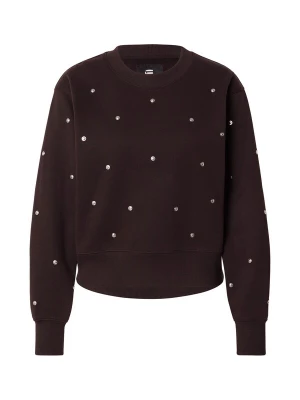 Foto van product G-STAR Sweatshirt 'Heritage' donkerbruin / zilver