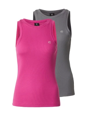 Foto van product G-STAR Top donkergrijs / pink