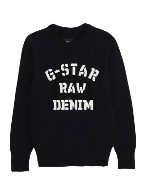 Foto van product G-STAR Trui 'HOCKNEY' nachtblauw / wit