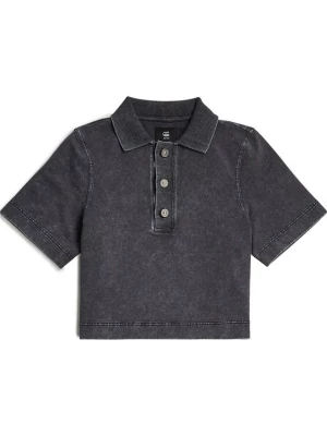 Foto van product G-STAR Trui 'Overdyed Polo Sweater' zwart