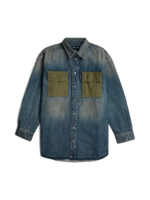 Foto van product G-STAR Tussenparka 'Hybrid Overshirt' blauw denim
