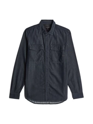 Foto van product G-STAR Zakelijk overhemd 'Marine Lightweight Slim Shirt' donkerblauw
