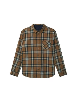 Foto van product GABBA Overhemd 'New York' navy / bruin / cognac / offwhite