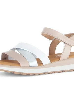 Foto van product GABOR Sandaal pastelblauw / rosé / zilver