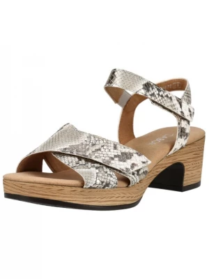 Foto van product GABOR Sandalen met riem beige / kaki / wit
