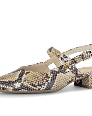 Foto van product GABOR Slingpumps donkerbeige / zwart / wit