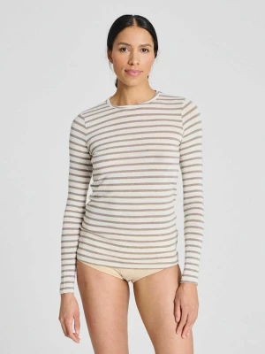Foto van product Gai+Lisva Shirt 'Thyra' lichtbruin / wit