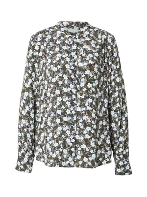 Foto van product GANT Blouse ecru / enziaan / olijfgroen / wit