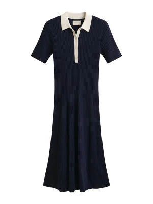Foto van product GANT Gebreide jurk donkerblauw / wit