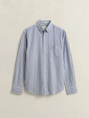 Foto van product GANT Overhemd royal blue / koningsblauw / wit