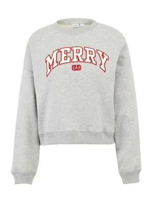 Foto van product Gap Petite Sweatshirt grijs gemêleerd / rood / wit