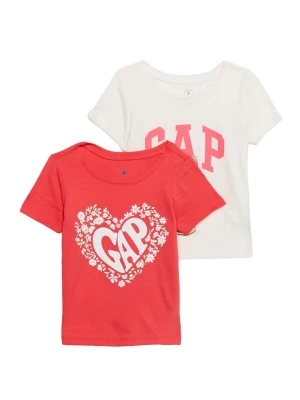 Foto van product GAP Shirt beige / lichtblauw / oranjerood / wit
