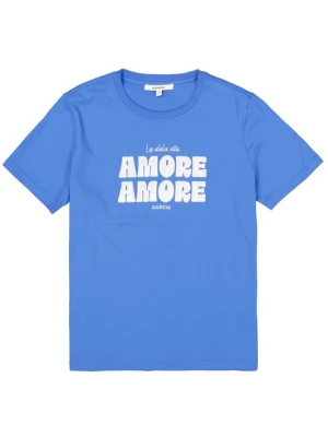 Foto van product GARCIA Shirt kobaltblauw / wit