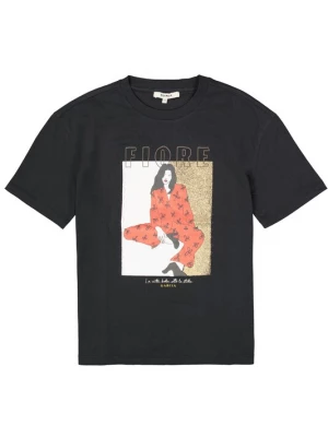 Foto van product GARCIA Shirt lichtbeige / goud / rood / zwart
