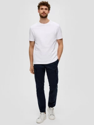 Foto van product garment-dyed cargobroek met rechte pijpen s.Oliver blauw