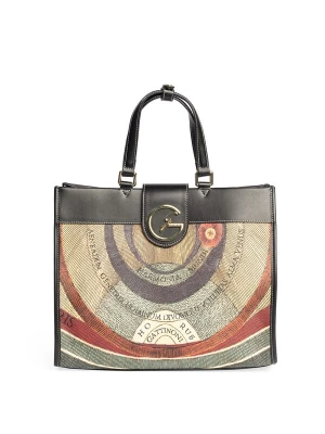 Foto van product Gattinoni Handtas beige / roestbruin / robijnrood / zwart