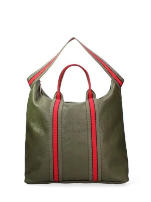 Foto van product Gave Lux Shopper olijfgroen / rood