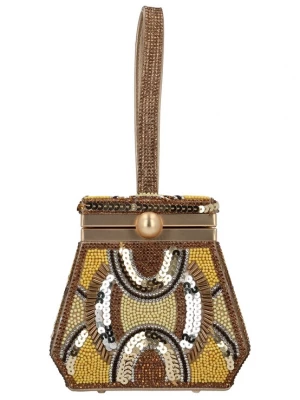 Foto van product Gaya Clutch curry / pasteelgeel / goud / zilver