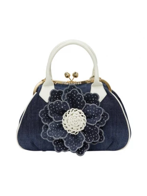 Foto van product Gaya Clutch navy / wit