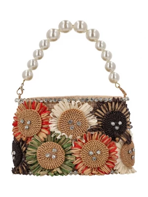 Foto van product Gaya Handtas beige / rood / zwart