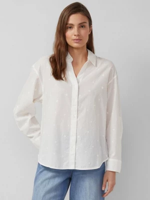 Foto van product Geborduurde katoenen blouse met omslag s.Oliver crème