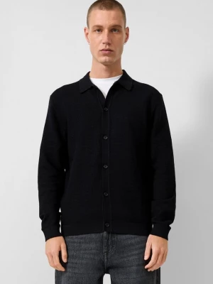Foto van product Gebreid overhemd QS zwart