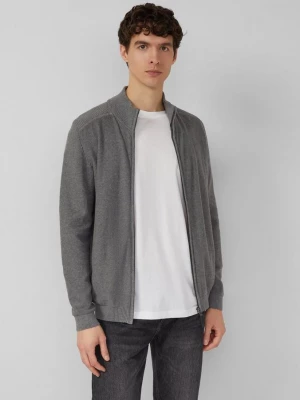 Foto van product Gebreid Vest in patroonmix met troyer kraag s.Oliver grijs